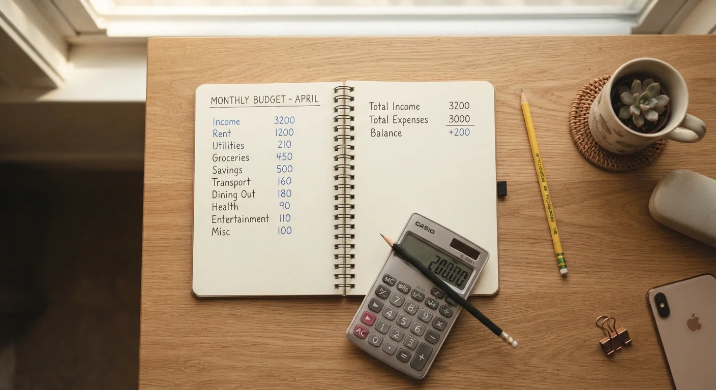 Building Your First Monthly Budget in Six Steps