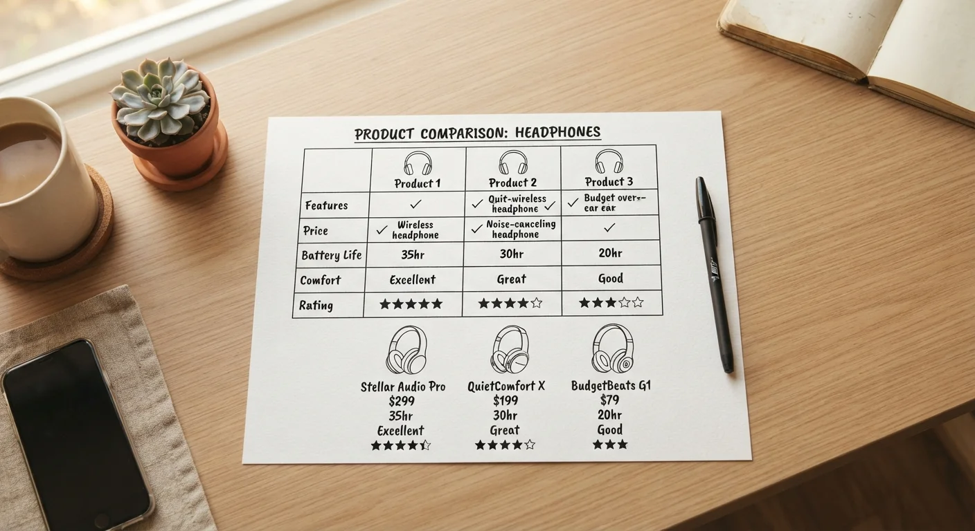 How to Build a Comparison Framework You Can Reuse for Any Purchase