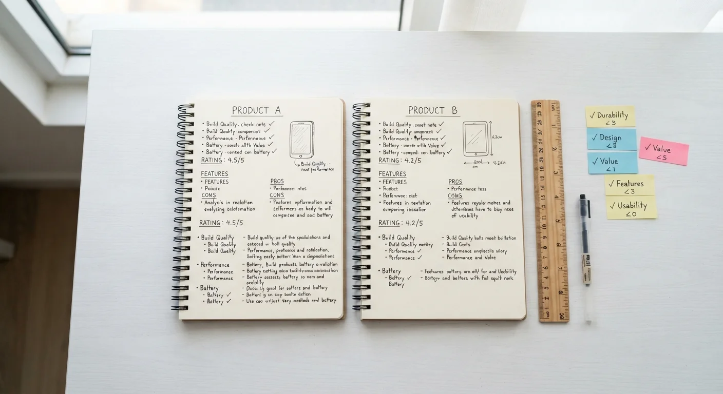 The Anatomy of a Good Product Comparison